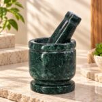 Green Marble Mortar & Pestle - Image 6