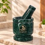 Green Marble Mortar & Pestle