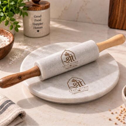 White Marble Chakla & Belan