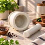 White Marble Mortar & Pestle - Image 5