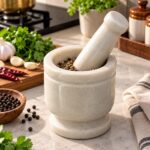 White Marble Mortar & Pestle - Image 4
