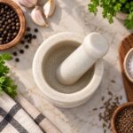 White Marble Mortar & Pestle - Image 3